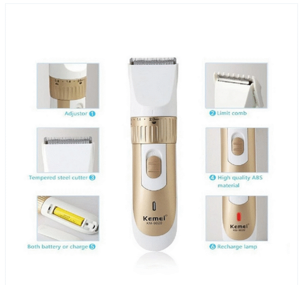 Kemei KM-9020 Rechargeable Hair Trimmer - Image 4