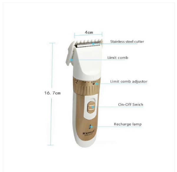 Kemei KM-9020 Rechargeable Hair Trimmer - Image 5