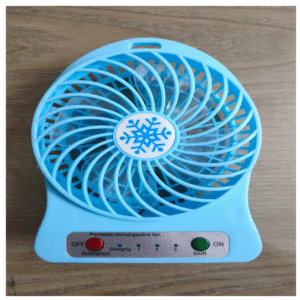 RECHARGEABLE MINI FAN WITH LIGHT