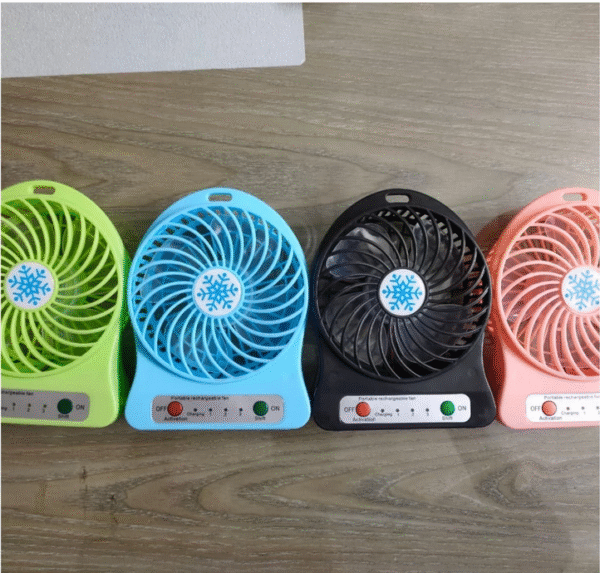 RECHARGEABLE MINI FAN WITH LIGHT - Image 2