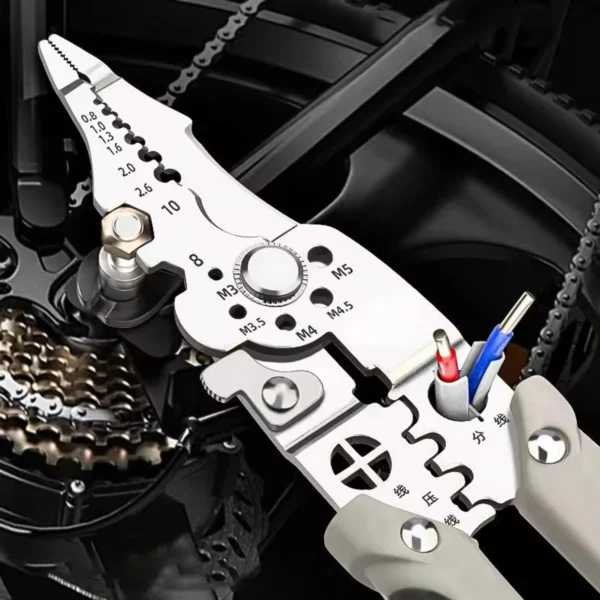 Multifunctional Wire Stripper Crimper Cable Cutter Pliers - Image 2