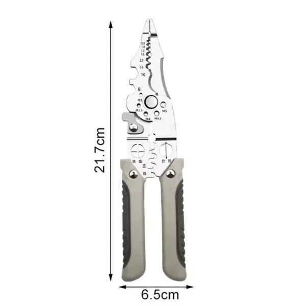 Multifunctional Wire Stripper Crimper Cable Cutter Pliers - Image 3