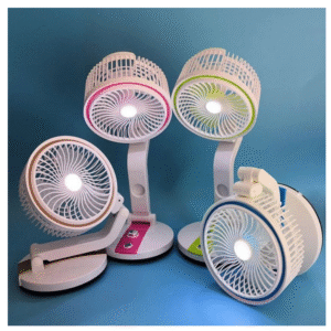 L R 2018 RECHARGEABLE & FOLDABLE FAN WITH LIGHT