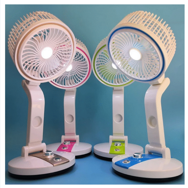 L R 2018 RECHARGEABLE & FOLDABLE FAN WITH LIGHT - Image 4