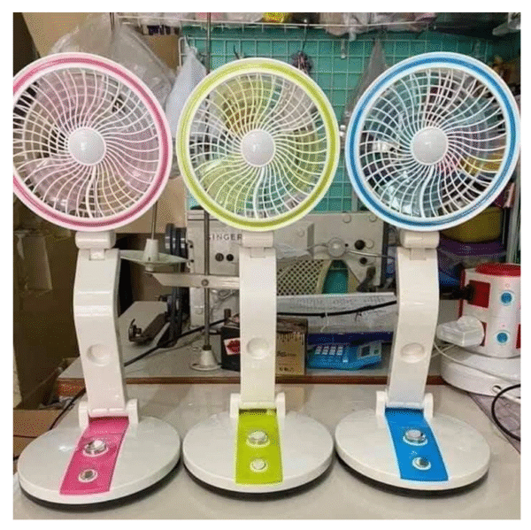 L R 2018 RECHARGEABLE & FOLDABLE FAN WITH LIGHT - Image 3