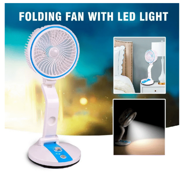 L R 2018 RECHARGEABLE & FOLDABLE FAN WITH LIGHT - Image 5