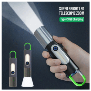 USB Rechargeable Multifunctional LED Flashlight