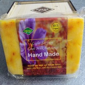 Hand Made Saffron Goat Milk Bar Soap- 3 pcs